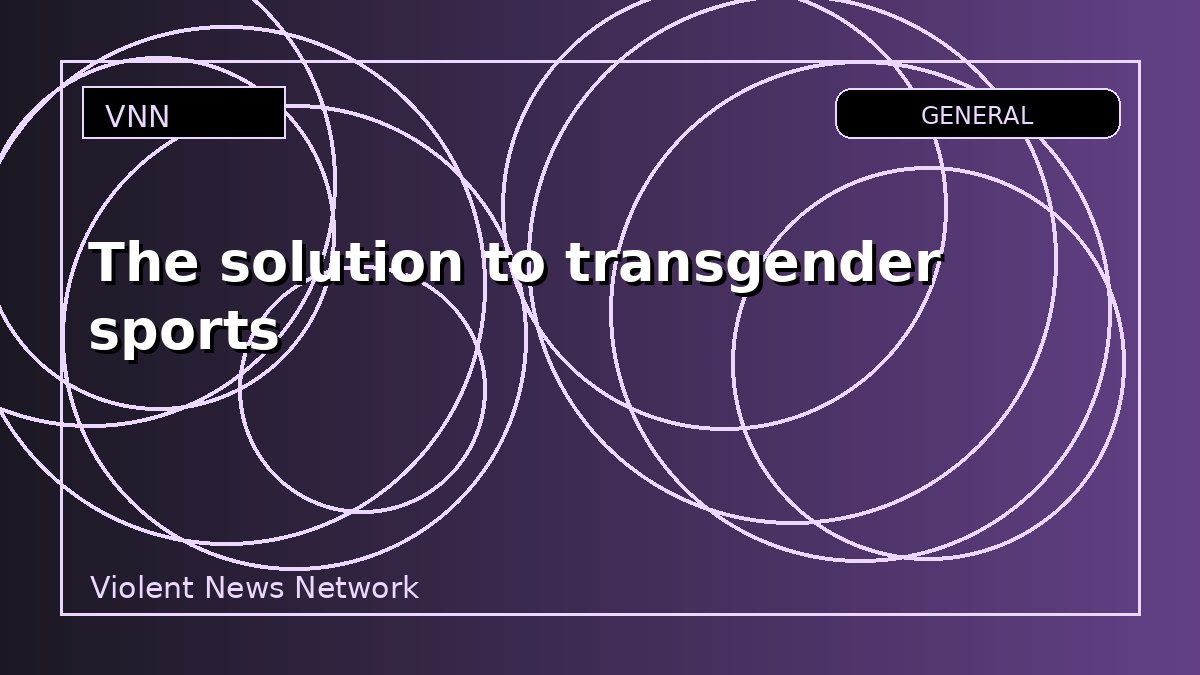 The solution to transgender sports